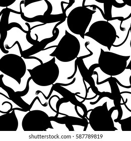 Cats shadows texture pattern seamless.