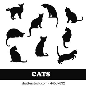 cats silhouette