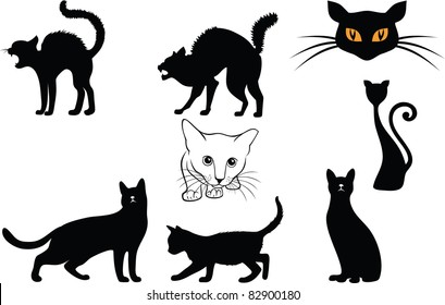 cats silhouettes