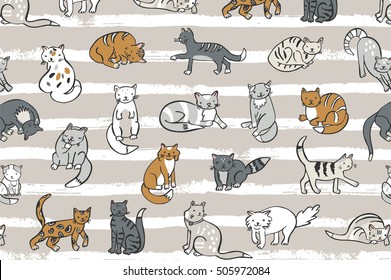 cats striped pattern