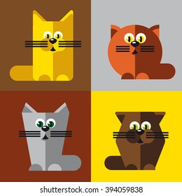 Cats In The Style Of Andy Warhol