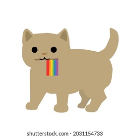 cats support lgbt too. be like a cat
