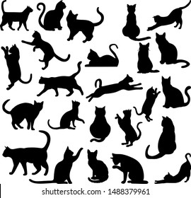 cats templates stacked stickers collection