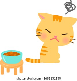 Cats that don't like his cat food