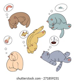 Cats and their dreams collection 