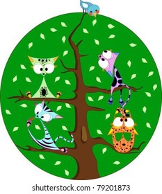 Cats in the tree