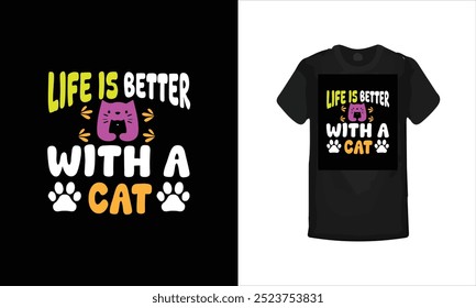 Cats T-shirt Design, Mom Cats T-shirt Design,cats Lover T-shirt Design