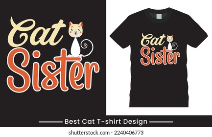 Cats T-Shirt Design. Text Art Cat T-shirt, Cat Lover, Poster, Banner, Sticker, Mug, Vector Illustration, Quote Design.