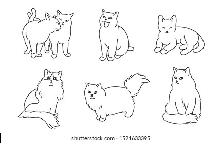 Simple Cat Drawing Images Stock Photos Vectors Shutterstock