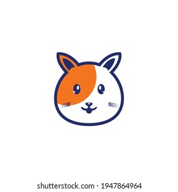 cats in various poses. Outline style character design. flat design style minimal vector illustration
