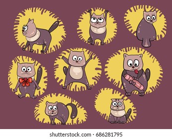 Cats vector illustration 