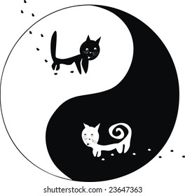 cats. Ying and Yang.