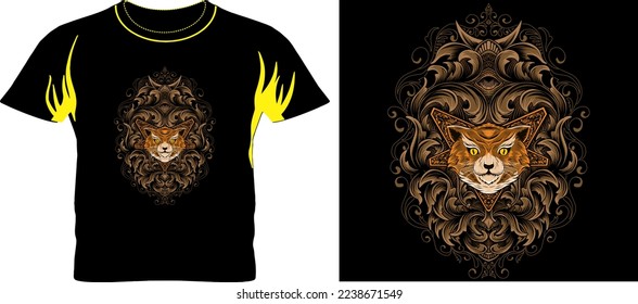 cats123 t shirt graphic design vector illustration 