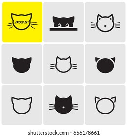 Cats's heads icons