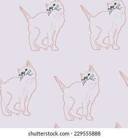 cats.seamless  pattern. 