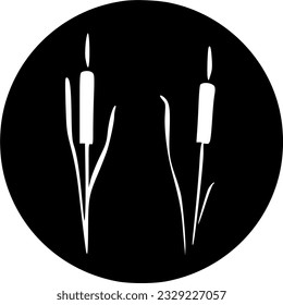 cattail Icon sign, symbol, vector, art