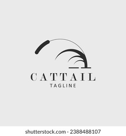cattail logo vector illustration design for use brand company symbol