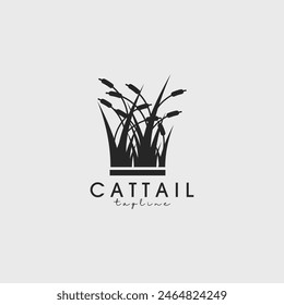Cattail Logo Vektorillustration Design