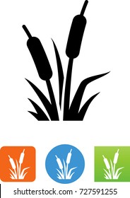 Cattail Wetland Plants Icon