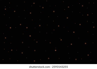 cattered Orange Lights abstract background .