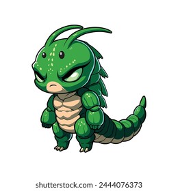 catterpillar monster vector illustration design