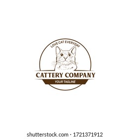 Cattery Logo For Cat Lover