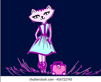 Catti.Cat dress.Models