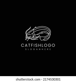 Cattish logo design icon template