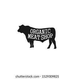 Cattle farm logo design - angus cow farm