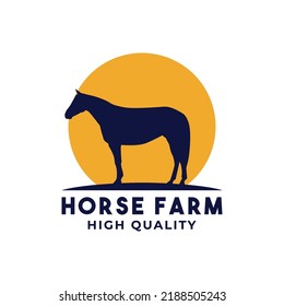  Plantilla de diseño de logotipo de granja de ganado vacuno Vecino plano