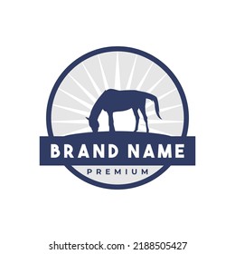  Cattle Farm Logo Design Template flat Vector