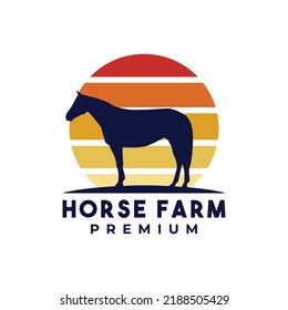  Cattle Farm Logo Design Template flat Vector