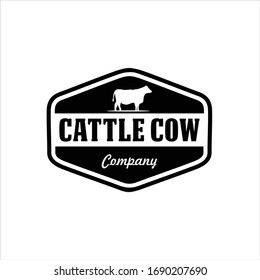 Cattle logo vintage,  Idea logo design inspiration