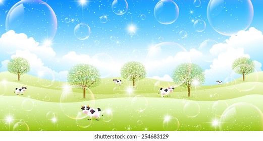  Cattle ranch background