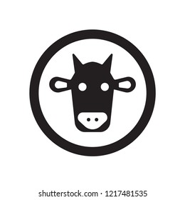 cattle sign icon. Trendy cattle sign logo concept on white background from Traffic Signs collection. Suitable for use on web apps, mobile apps and print media.