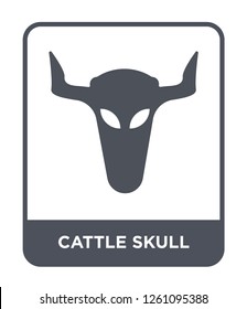 cattle skull icon vector on white background., cattle skull simple element illustration