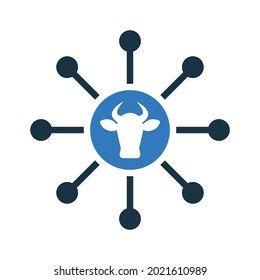 Cattle structure icon. Simple editable vector illustration.