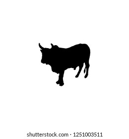 cattle vector icon. cattle sign on white background. cattle icon for web and app