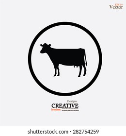cattle.cow.bull.vector illustration.