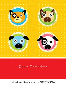catty and doggy card