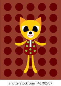 catty greeting doodle