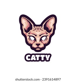 Catty Mascot Logo Design Logo