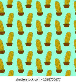 catus seamless pattern, for fabrics, wrappers, pillow fabrics, tablecloths, and others