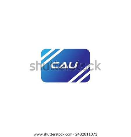 CAU, Abstract initial monogram letter alphabet logo design. An eye-catching and stylish letter CAU initial logo design that showcases simplicity at its finest.
