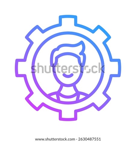 Caucasian Icon Element For Design