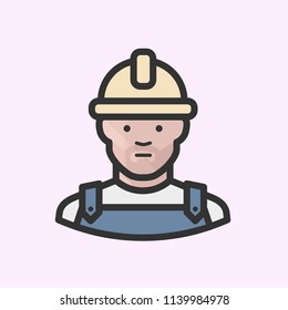 Caucasian man construction worker