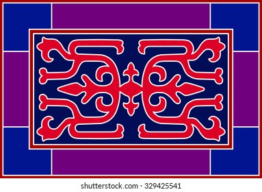 Caucasian traditional ornament.  
Vector Illustration.