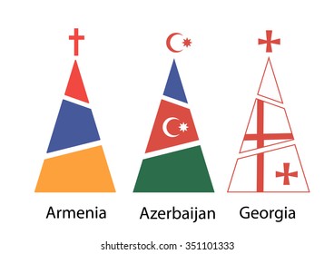 Caucasus christmas trees