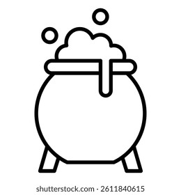 caudron icon Simple outline vector logo
