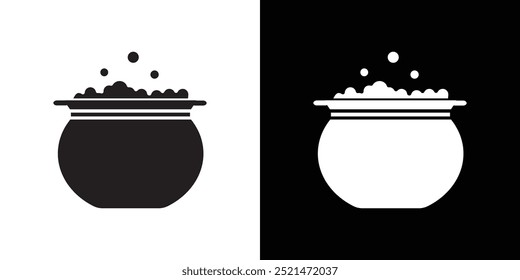 caudron icon Vector flat thin line illustration